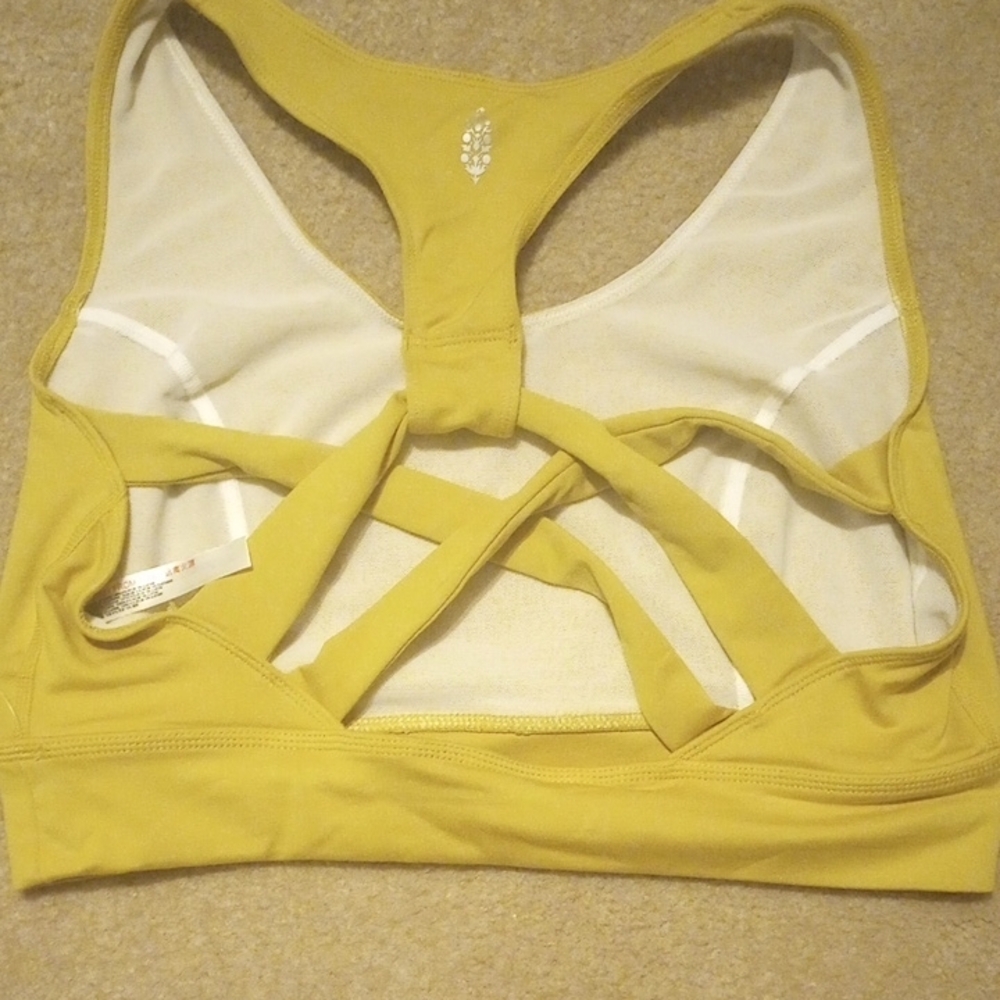 FREE People Mustard Sports Bra - Picture 3 of 5